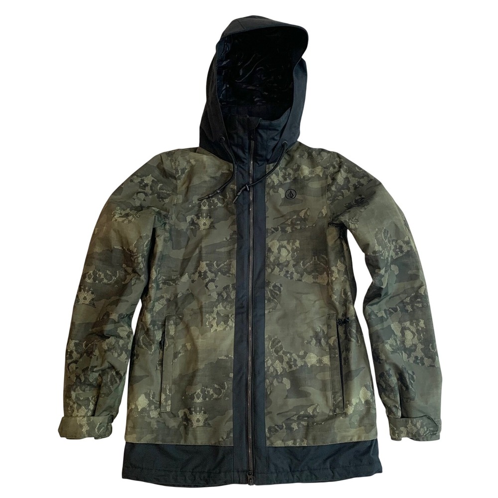 Volcom Westland Ins Womens S Snowboard Jacket Camo Skull 10K H0451914